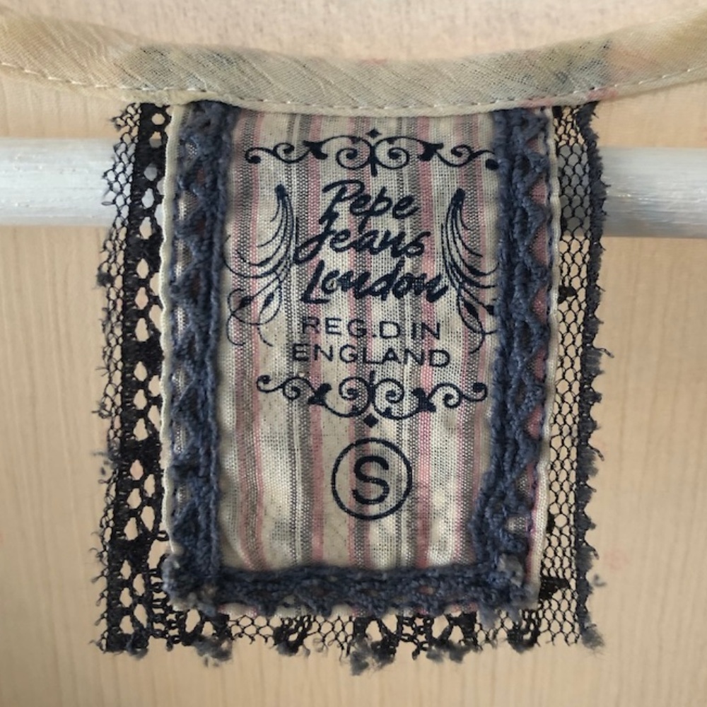 Pepe Jeans London Embellished Ruffle Top - Picture 2 of 6